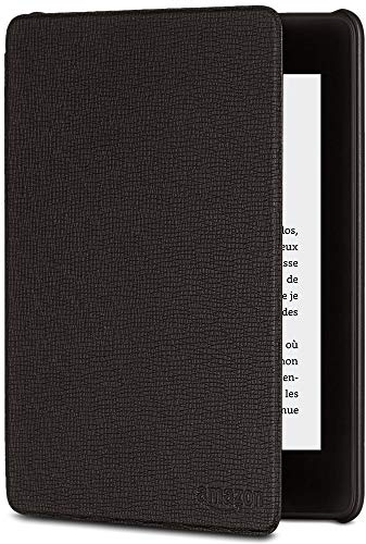Amazon Kindle Paperwhite-Lederhülle, kompatibel mit der 10. Generation (2018), Schwarz