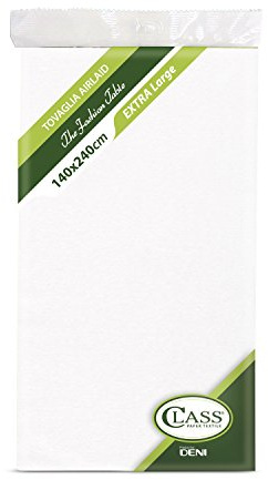 Class C1424 – 0 Airlaid Tischdecke, gefaltet, Papier, weiß, 240 x 140 x 0.1 cm