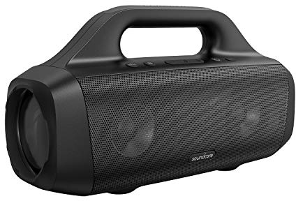 soundcore Anker Motion Boom Portable Bluetooth Speaker with Titanium Drivers, BassUp Technology, IPX7 Waterproof, 24H Playtime, App, Bluetooth 5.0, for Home, Party, Outdoors