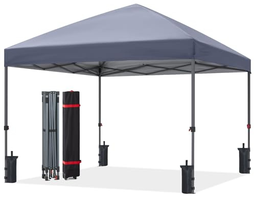 ABCCANOPY 2.5X2.5M Durable Pop-Up Canopy Commercial Tent,Accessories Grey