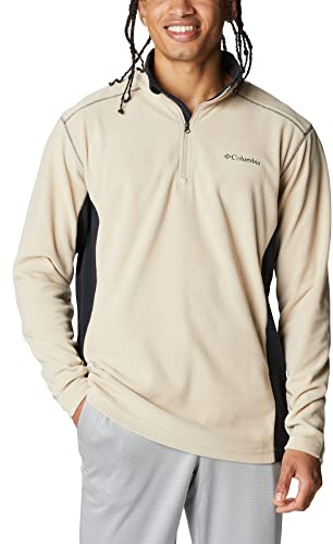 Columbia Klamath Range 2 Half Zip, Sudadera De Forro Polar Hombre, Ancient Fossil/Black, L