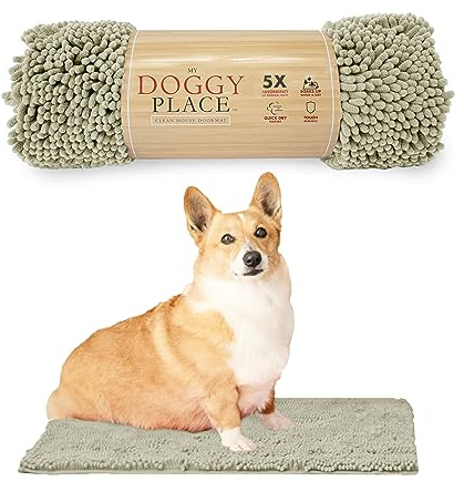 My Doggy Place Mikrofaser-Fußmatte, weiche und plüschige Haustiermatte für jeden Raum des Hauses, schmutz- und wasserabsorbierende Matte, waschmaschinen- und trocknergeeignet, rutschfeste Matte,