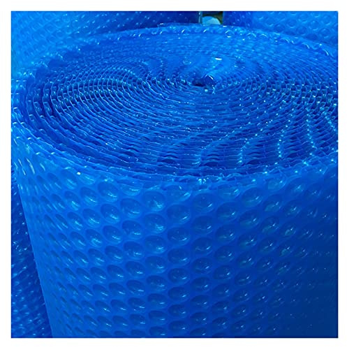 LSMK Copertura Solare Piscina Coperte Solari Blu, Pellicola per Vasche Idromassaggio con Copertura Solare Rettangolare per Piscine Interrate/Fuori Terra/Gonfiabili/con Telaio, Resistente Ai Raggi UV
