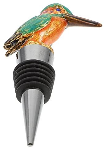 Dekorativer Weinstopper Flaschenverschluss Vogel Gold