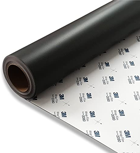 FOLIESTA 54,24€/m² 3M 2080 M12 schwarz matt 152cm x 20cm Autofolie Carwrapping Folie 3D verformbar Luftkanäle