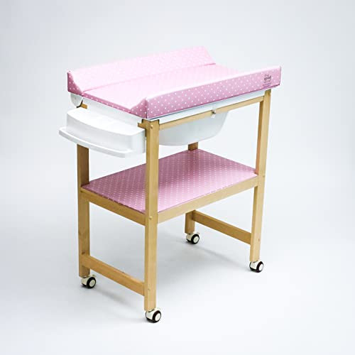 PLASTIMYR the good wood by PLASTIMYR - Bañera Cambiador Bebe - Mueble Bañera Cambiador - 80 x 48,5 x 100 cm