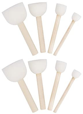 Ideen mit Herz Stupf-Pinsel | Schwammpinsel | Tupfpinsel | Stupfschwamm | Schablonierpinsel (8er Set)