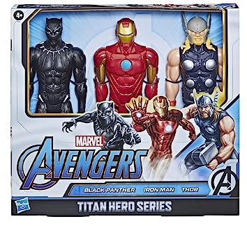Marvel Figures Titan Hero Serie Black Panther Ironman Thor