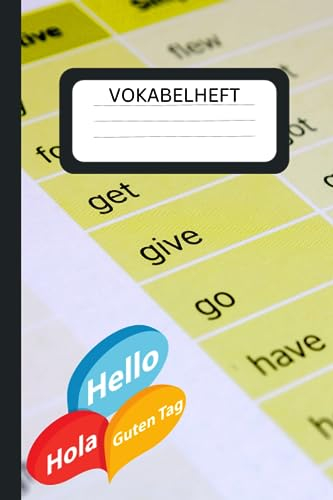 VOKABELHEFT: Liniert DIN A5 mit 2 Spalten (Zweispaltig mit Teilungslinie)