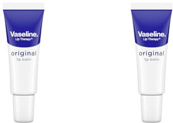 Vaseline Lippenbalsam Original schützt die Lippen vor dem Austrocknen hergestellt mit 100% reiner Vaseline 10 g (2er Pack)