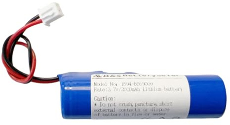 Betteryseler 1 batería recargable de iones de litio de 3,7 V y 2,6 Ah, con conector PH2,0 mm, (9,62 Wh/2,6 Ah, 0,88 x 2,58 x 0,72 pulgadas) (1 x 18650 PH2,0 mm 9,62 Wh/2,6 Ah, 1S1P)