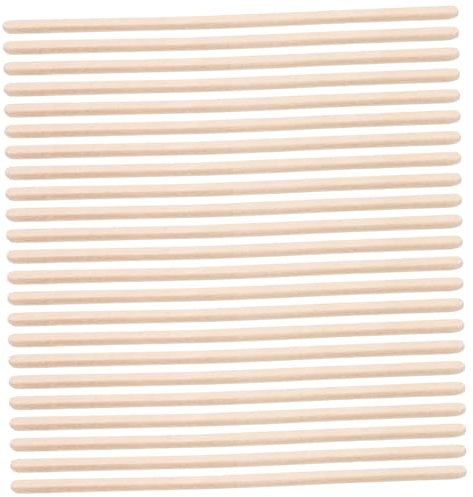 Mikinona 100pcs Wood Waxing Stick Waxing Sticks Multi-purpose Versatile Khaki round Edge Wood Spatulas for Shaping Eyebrows