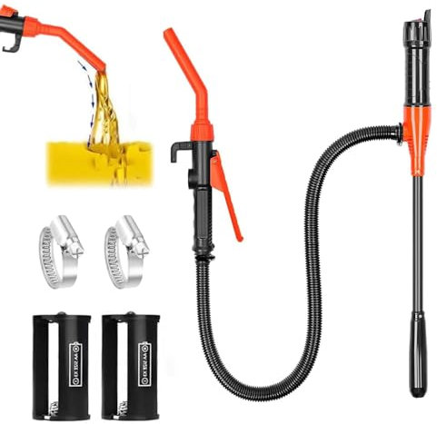 Elektrische Transferpumpe, Batteriebetriebene Flüssigkeitstransferpumpe, Tragbare Elektrische ölpumpe, Siphon Pumpe tragbare Automatische Absaugung Pumpe, Kanisterpumpe Elektrisch Gas 2.4 GPM