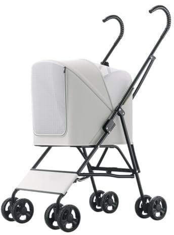 Hundewagen Zusammenklappbarer Haustier-Kinderwagen For Gassigehen Mit Hunden Und Katzen Beim Ausgehen, Kleiner Haustier-Kinderwagen, All-in-One, Schnelles Sammeln Katzen Kinderwagen(G)