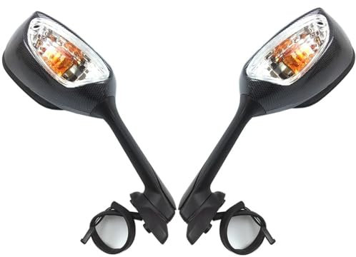 Motorrad Spiegel Für Suzuki Für GSXR1000 2009-2016 Für GSXR600 Für GSXR750 2011-2021 Für GSXR 1000 600 750 Motorrad Seite Spiegel Rearview Blinker Rückansicht Rückspiegel Motorrad