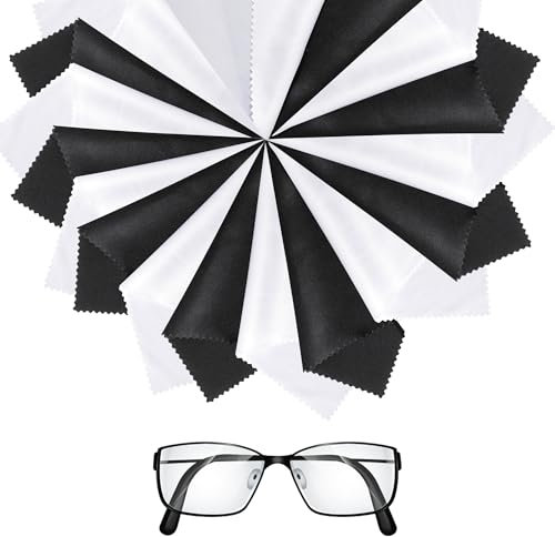 Brillenputztuch Microfaser für Die Professionelle Brillenreinigung - Brillenputztücher 17er Set - Mikrofasertücher, Brillen Zubehör Microfasertuch für Brille, Display, Tabletten, Gläser