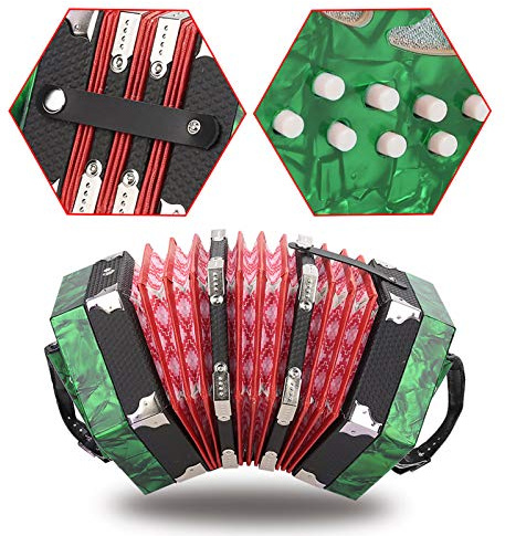 Professionelle 20 Knöpfe Ion Con Musical Instrument mit Gurten und Tragetasche (Rot) (BLUE) (GREEN)