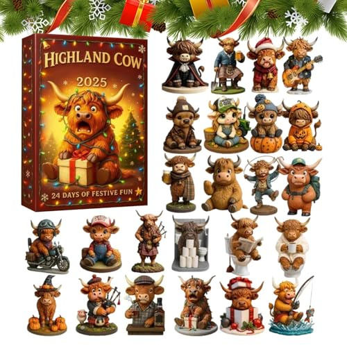 Calendario 'Avvento di Natale – Scatola di conto alla rovescia di 24 giorni, set di giocattoli a ricaricabile, organizzatore di regali festivi con cassetti | Display decorativo conto alla