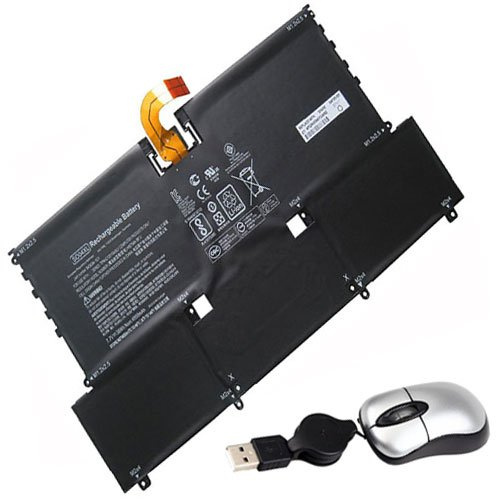 amsahr SO04 X L di 05 Batterie di ricambio per HP SO04 X L, 843534 – 1 C1, 844199 – 855 (7.7 V, 4950 mAh), includono Mini Mouse Ottico Nero
