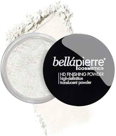 Bellapierre HD Finishing Powder – Translucent Setting Powder, Lightweight Mattifying Powder for Baking & Shine Control, Silky Mineral Formula, Talc-Free, Paraben-Free, Cruelty-Free – 6.5 Grams