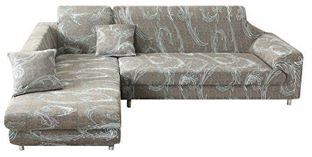FANSU Elastischer Sofabezug, Stretch Couchbezug Sesselbezug Elastischer Antirutsch Stretchhusse Weich Stoff Sofabezug Möbelschutz (2 Sitze: 145-185 cm,Art)
