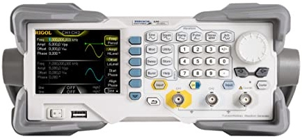 RIGOL Generador de Funciones, DG1062Z Generador de Señales,Frecuencia de salida de 60 MHz,2 canales,Varios tipos de modulación,Ideal para laboratorios y enseñanza