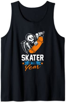 Skater of the Year Skateboard Waveboard Longboard Skater Tank Top