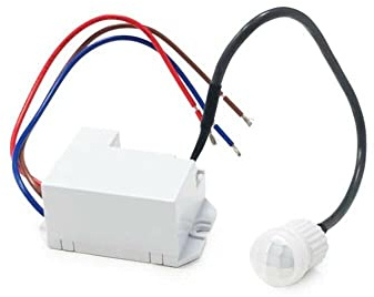 Kovalmax MINI SENSORE RILEVA MOVIMENTO DA INCASSO PER FARO LAMPADA LED RILEVATORE 360°