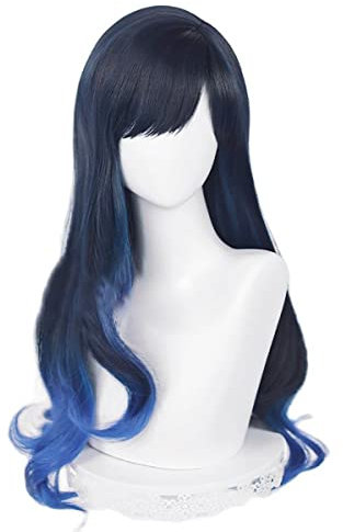 PWEINCY Rosa Akiyama Mizuki Cosplay Perücke Damen Halloween Party Haar mit Pony
