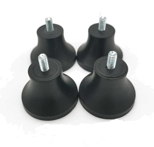 Piedini mod. famiglia perno Ø5 per affettatrice in gomma altezza H 27 Pezzi 4