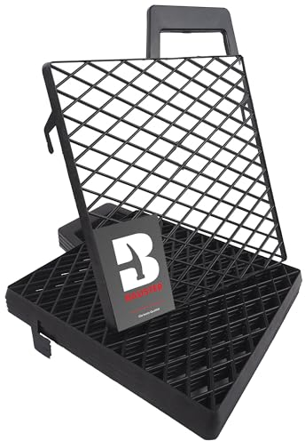 BAUSTER® 5er Set Abstreifgitter Kunststoff 255×215 mm – Farbabstreifer für Farbwalzen – Abtropfgitter für Farbeimer – Praktisches Malerzubehör für sauberes Arbeiten beim Streichen