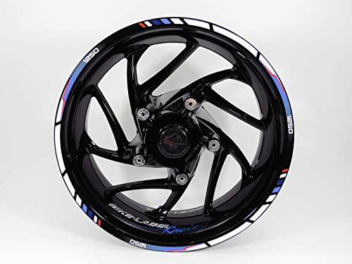 Felgenrand Aufkleber 17 Zoll Felgen Motorrad GP 1250 kompatibel für BMW X710035