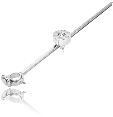 Plasma Circle Cutting Guide, Plasma Cutter Torch Circle Guide Roller, Plasma Compass, Wheel Compass Stainless Steel Cutting Tool Accessories, with Scale Ruler Gauge, for AG60/SG55