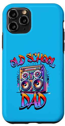 Hülle für iPhone 11 Pro Vatertag Boombox Papa Retro 80er Papa 90er Nostalgie