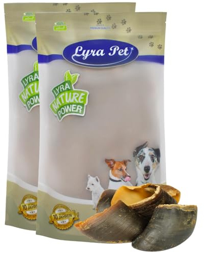 Lyra Pet® 30 STK. Rinderhufe je ca. 80 g | Naturbelassener Kausnack | Ideal für die Zahnpflege | Leckerli für Hunde | Gut verdaulicher Kauartikel | Proteinhaltiges fettarmes Hundefutter