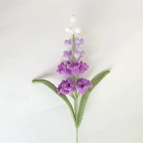 Vsadsau Bouquet de jacinthe de raisin tissé à la main - Fleur artificielle - Décoration de mariage - Violet dégradé
