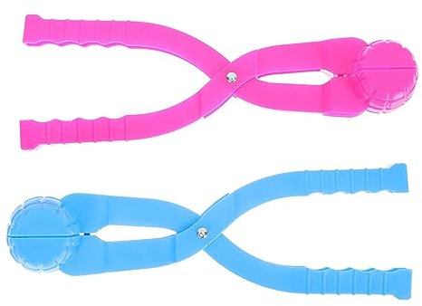 Toyvian 2 Stück Schneeballformer aus Robustem Material für Erwachsene Schneeballschlachten und Winterabenteuer Zufälligen Farben Erhältlich Zufällige Farbe