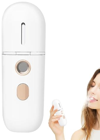 Nebulizzatore Viso Spray Viso Rinfrescante con Tecnologia Nano | Portatile Silenzioso per Idratazione della Pelle a Casa in Viaggio e in Movimento