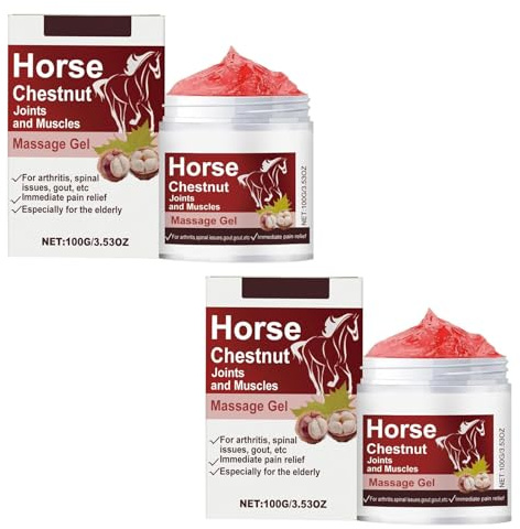 Horse Balm Warming Extra Strong, 100g Muscles Massage Gel, Foot Relief Gel, Gentle Massage Balm for Back Shoulder Muscle Neck Tension Post-Workout Knee Travel,for All Skin Types (2)