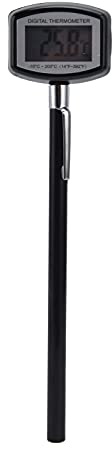 Thermomètre Alimentaire Numérique, Sonde Longue 134mm, Affichage LCD Large - Réponse Rapide 0,5s, Précision ±1℃, Pour Cuisine BBQ Grillade