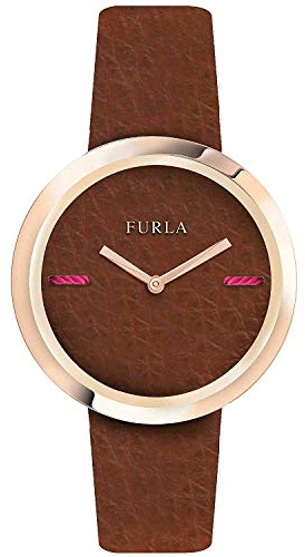 FURLA Damen Analog Quarz Uhr mit Leder Armband R4251110508