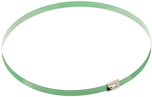 DeLock Lot de 10 Serre-câbles en Acier Inoxydable Vert 500 x 7,9 mm