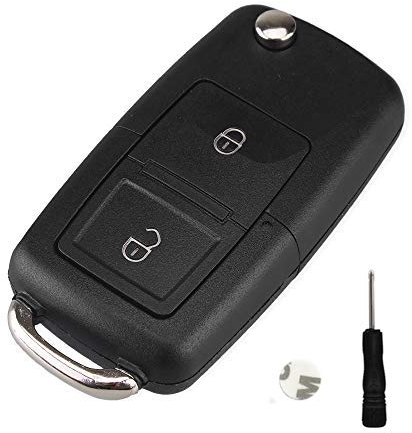 2 Tasten Remote Flip Folding Autoschlüsselschale für VW MK4 Bora Golf 4 5 6 Passat Polo Bora Touran