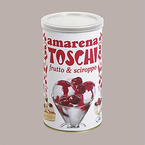 Amarene Ciliegie Sciroppate Tutto frutto in Sciroppo Toschi, Barattolo da 400g, Lucgel