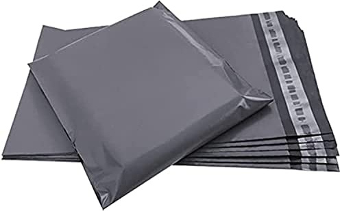 IFKAY Grå postpåsar, 100-pack, 30 x 40 cm, portopåsar för kläder, förpackningspåsar, fraktpåsar i plast för dina försändelser