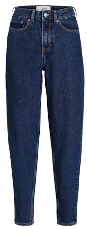 JJXX JXLISBON MOM HW NR4001 Noos Jeans, Dark Blue Denim, 24/32 aux Femmes