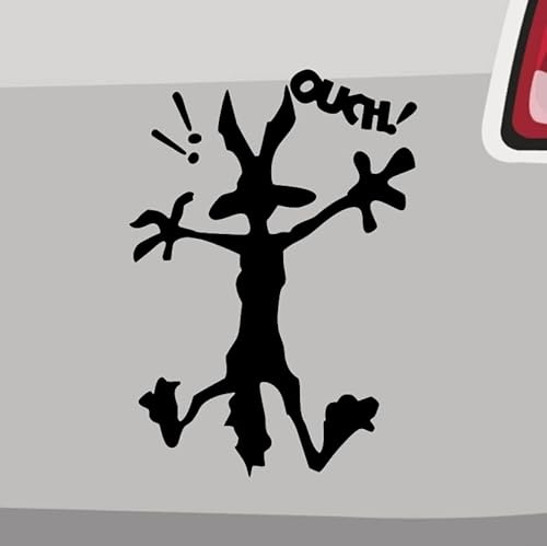 Autsch Koyote Aufkleber 6 Größen 21 Farben- Ouch Cartoon Comic Lustig Roadrunner