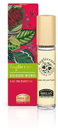 Helan, Foglierare, Desiderio Intenso - Perfume Mujer Fragancia Gourmand, Eau de Parfum Oriental con Notas de Melocotón, Flores de Iris y Pachuli, Vainilla y Ámbar - Perfumes de Mujer Exóticos, 10 ml
