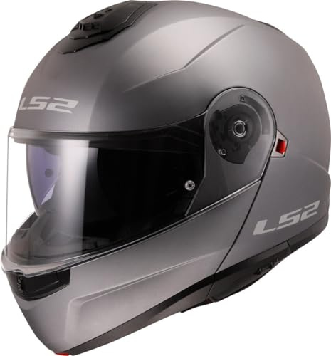LS2, Casco Moto Modular Strobe II Matt Titanium, XS