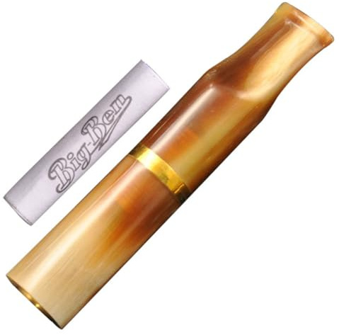 Bocchino Corno di Yak 9MM carbone attivo sostituibile nucleo portasigarette filtro di circolazione sigarette grossolane e fini a doppio scopo può fumare sigarette sottili da donna -Confezione Regalo(